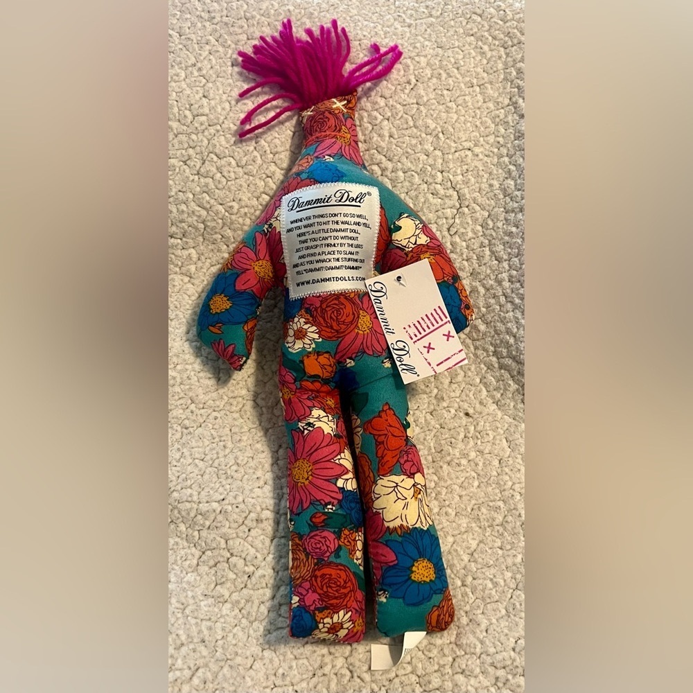 NWT Original Dammit Doll Stress Relief Plush
Novelty Gift Yarn Hair